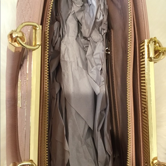 💎Bebe Satchel w/Detachable Shoulder Strap - Blush - Picture 6 of 7